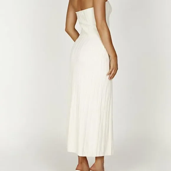 Meshki Ivory Strapless Dress - Picture 3 of 4